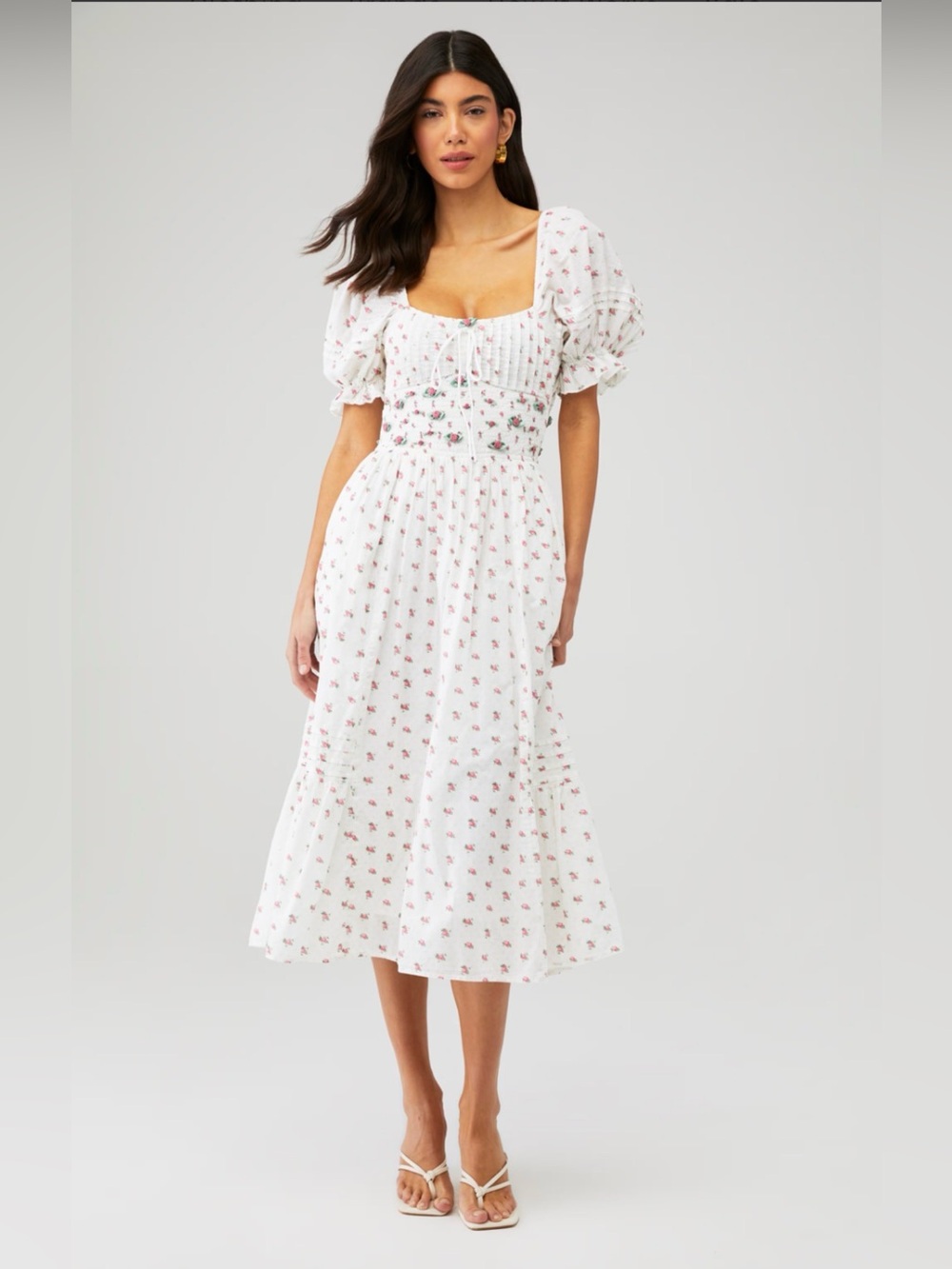 For Love & Lemons Women’s Giusti Midi Dress Size XS